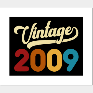 2009 Vintage Gift 11th Birthday Retro Style Posters and Art